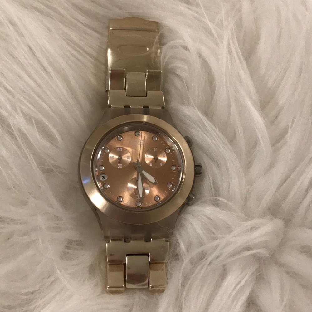Rose gold swatch